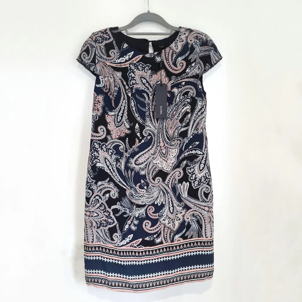 Tokito Paisley Shift Mini Dress Size AU 10 BRAND NEW - Picture 1 of 9